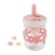 thumbnail image 4 of Bonita botella de agua con pajitas de 700ml, taza de agua con dibujos animados de gran capacidad y pegatinas para viajes, deportes, regalos de cumplea, 4 of 9