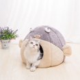 thumbnail image 3 of Soft Pet Bed For Cat Cave Products For Pets Perch Camas Para Gatos Sleep Cozy House Cats Tent Accessories Niche Chat Katzenbett ShopWise Round, 3 of 6
