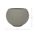 thumbnail image 3 of Ecobo 18.9" Wide, Eco-Friendly Round Pot Planter, HeliconiaIndoor/Outdoor use, Durable, Versatile & Lightweight, Designed by Brazilian Artisans, Contemporary All-Weather Design – Gray Granite, 3 of 4