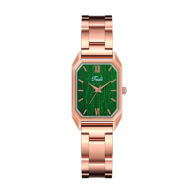 Reloj de pulsera de cuarzo analógico de acero inoxidable dorado cristalino para mujer a la moda Wmkox8yii gfajkfgbkjabf1489