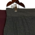 thumbnail image 4 of Calvin Klein Women's 2 Pack French Terry Joggers Size: XL, Color: Grey/Deep Maroon, 4 of 4