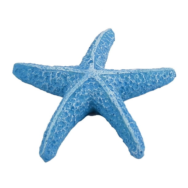 Aquarium Aquarium Parti Résine Crayon Doigt Étoile de Mer Décoration Ornement Bleu