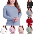 thumbnail image 3 of ALSLIAO - Ropa interior térmica de talla grande para mujer, camiseta informal de manga larga con cuello alto y blanco, talla 3XL, 3 of 8