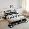 thumbnail image 2 of Camping Decor Bedding Comforter Sets , Happy Camping Bedding for Camper Camping Fan Rv Travel Trailers Comforter Set Vintage Rustic Wooden Planks Down Comforter, Queen, 2 of 5