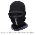 thumbnail image 2 of Gorro Gorro de Invierno Gorro de Punto Grueso Unisex Gorro de Punto para Ciclismo Negro, 2 of 9