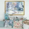 thumbnail image 3 of Designart 'Snowy River With Winter Landscape' Traditional Framed Art Print, 3 of 4