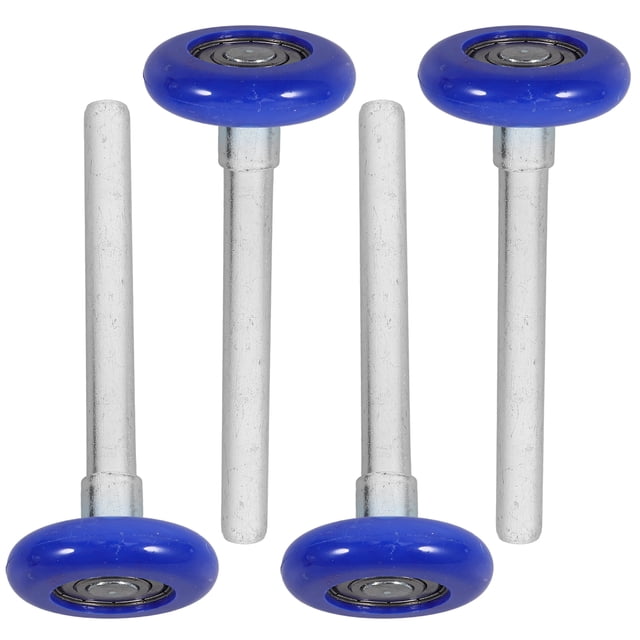 4 Pcs Rouleau de Porte de Garage Roue de Porte en Nylon avec Tige Pièces de Rechange pour Portes de Garage