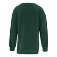 thumbnail image 5 of Besolor Women's Oversized Fall Sweatshirt Casual Crew Neck Long Sleeve Side Slit Zipper Pullover Blouse Tops, 5 of 7