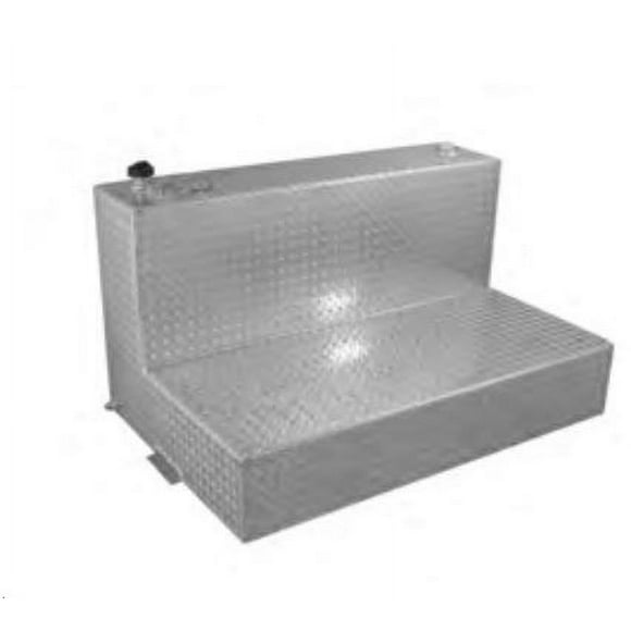 RDS Tanks Liquid Transfer Tank 70388 DOT Approved; Gasoline or Diesel; 95 Gallon Capacity; L-Shape; Diamond Tread; Aluminum; Used For Transferring Fuel To Automobiles/Boats/4-Wheelers/Generators
