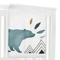 thumbnail image 6 of Sweet Jojo Designs Bear Mountain Blue and Black Fleece Milestone Baby Blanket 3 Piece Set, 6 of 6