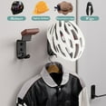 thumbnail image 5 of Fesfesfes Wall-Mounted Motorcycle Helmet Display Rack,Non-Scratch Storage System for Electric Bike Gear, Hats, Riding Accessories Brown, 5 of 5