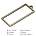 thumbnail image 4 of Uxcell 48x20mm Rectangle Hollow Resin Pendants Frames for DIY Crafts Bronze 10 Pack, 4 of 5