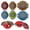 Yellow, variant on Foldable Silicone Colander with Handles,Collapsible Kitchen Strainer for Pasta Vegetables S-9.64in