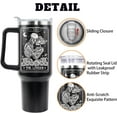 thumbnail image 3 of Goth Gifts Goth Tumbler Halloween Tumbler 40 Oz 3d-Printed Skull Gifts Cup For Women Men Spooky Skeleton Travel Mug with Handle Lid and Straw, 3 of 6