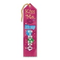 thumbnail image 2 of Pack of 6 Dark Pink "Kiss Me, It's My Birthday" Ribbon Bookmarks 8", 2 of 2