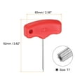 thumbnail image 2 of Uxcell Torx Screwdriver T7 CR-V Steel T Handle Star Key Wrench for CNC Tool Holder, 2 of 6