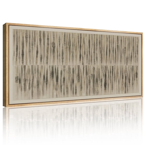 CHDITB Line Wall Art Modern Abstract Neutral Framed Canvas Minimalist For Living Room Bedroom Office 20x40 Inch