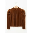 thumbnail image 4 of Redhotype Chic Velvet Top: Puff Sleeves & Ruffle Collar - Elegant Formal Fit, 4 of 8