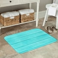 thumbnail image 7 of Gaeub Turquoise Wooden Print Door Mat with Heavy Duty Backing,Welcome Mats for Entryway, Flannel Anti-Slip Doormat, Garge Porch Entryway Mat,16x24in Outdoor Indoor Welcome Mat, 7 of 7