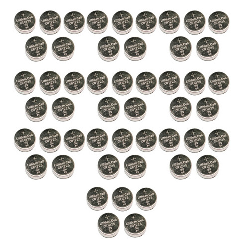 CR1225 Coin Cell Battery 3V 50 mAh (50 pack) / Also a Great Replacement for BR1225 & EBR1225