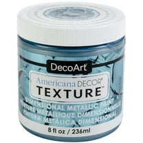 Americana Decor Texture Metallics 8oz-Aquamarine