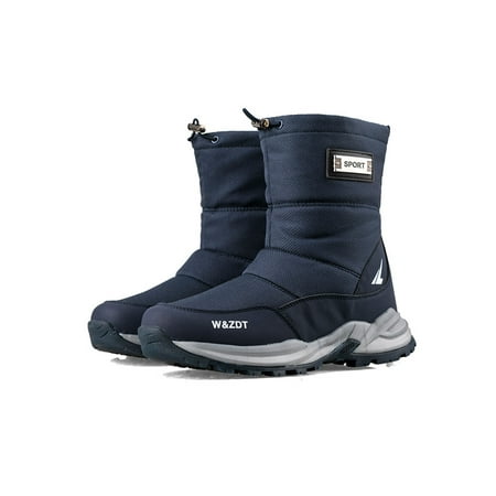 

Fangasis Rubber Boots for Men Waterproof Rain Plush Liend Boots Durable Rubber Outdoor Comfortable Boots Anti-Skid Hiking Boots