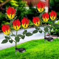 thumbnail image 1 of 2 piezas de luces solares LANNMXG con estaca de flor de lirio impermeables IP65, 1 of 5
