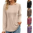 thumbnail image 3 of LYMAYTER Womens Knit Cardigan Female Long Sleeve Casual Tees Shirt Fall Winter Solid Color Bottoming Sweater S-2XL, 3 of 8