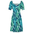 thumbnail image 4 of Funky banana leaf pattern. Sleeveless Dress women's clothing trend 2024 dresses for woman Clothing, 4 of 6