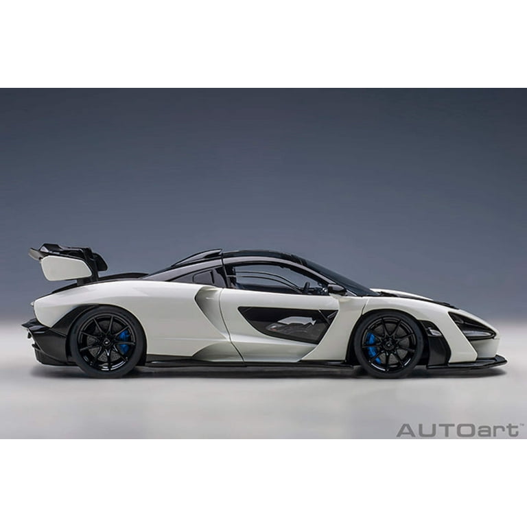 Mclaren Senna Vision Pure White and Black 1/18 Model Car by