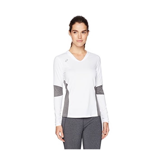 ASICS Womens Decoy Volleyball Basic T-Shirt whitegray XS