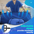 thumbnail image 3 of O-Shaped Positioning Sheet - Transfer Sheet with Reinforced Handles for Turning, Draw Sheets for Hospital Bed, Lifting & Repositioning, Turning Device for Elderly, Bed Patients (Blue), 3 of 8