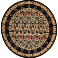 thumbnail image 2 of Rugs.com Chelsea Collection Rug – 6' Round Black Medium Rug Perfect For Kitchens, Dining Rooms, 2 of 6