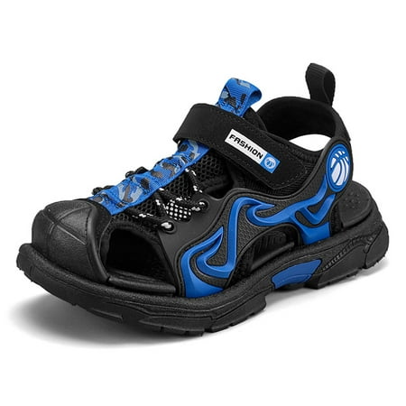 

Boys Sandals Closed Toe Toddler Sport Sandals Little Kid Summer Shoes for Big Kid Walking Hiking Outdoor Blue