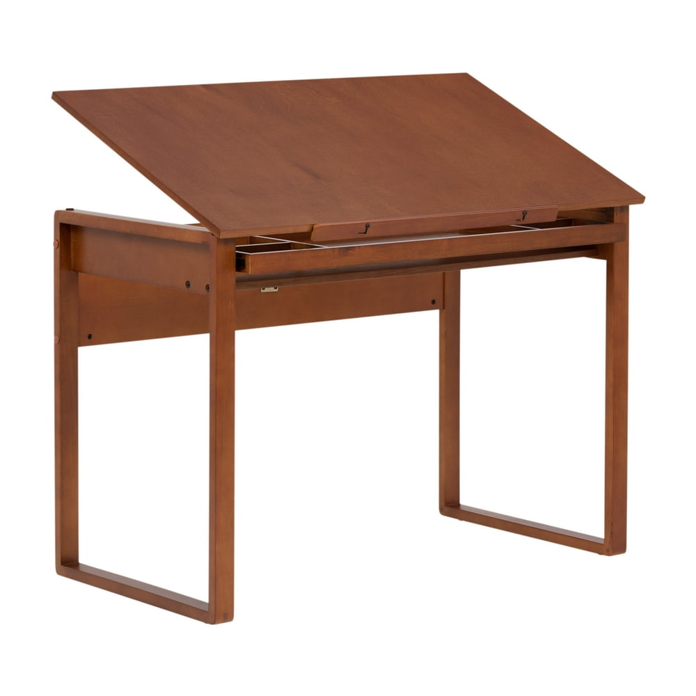 Studio Designs Alpha Wood Drafting Table with 42" Wide x 24" Deep Angle