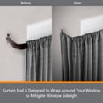 thumbnail image 4 of Kenney ® Fast Fit Easy Install Superior Hold Premium Curtain Rod, 2-Pack 28-48" - Espresso, 4 of 5