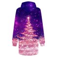 thumbnail image 4 of FcBaudy Robe à Capuche, Robes de Printemps pour Femmes, Robes pour Femmes Mode Féminine Robe à Manches Longues à Capuche à Enfiler avec Poche Robe Mince à Imprimé Robe Femme, 4 of 4