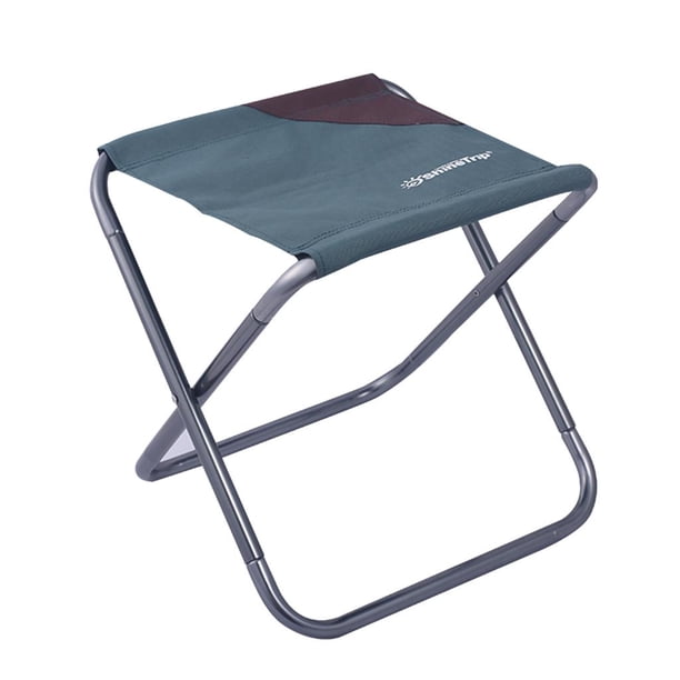 Taburete plegable libre Silla plegable pequeña Taburete de Silla ligera Slacker Asiento de playa para jardín Verde oscuro