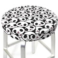 thumbnail image 3 of KLL Cute Panda Round Bar Chair Cushion Cover 12 inch ,Bar Stool Protector with Elastic, Soft Washable, 3 of 6