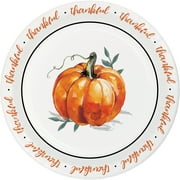 Way to Celebrate Harvest Pumpkin Thankful Thanksgiving Paper Plates, 8 ct