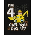 thumbnail image 3 of Paw Patrol Rubble Digging 4th Birthday Shirts Pack Nickelodeon Toddler T-Shirts Black 4T / Black 4T, 3 of 6