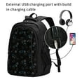 thumbnail image 2 of Disketp Game Time Travel Laptop Backpack, Laptops Backpack with USB Charging Port, Water Resistant Computer Bag Gift for Men & Women, 2 of 7