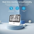 thumbnail image 4 of Office Smart Wifi Digital Display Thermometer Living Room Phone Control Desktop Lcd Screen Temperature Humidity Meter Clock, 4 of 6