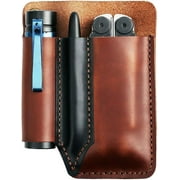 EASYANT Leather Men Pocket Organizer Leather EDC Tool Pouch Sheath Handmade Multitool Accessories