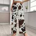 thumbnail image 2 of Animal Printing Cow Pajamas Leisure Trousers Soft Warm Sleepwear Bottoms Loose Retro Nightwear, 2 of 6