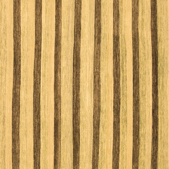 Ahgly Company Indoor Square Solid Brown Modern Area Rugs, 7' Square
