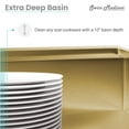 thumbnail image 6 of Tourner 30 x 19 Stainless Steel, Single Basin, Undermount Kitchen Workstation Sink in Gold, 6 of 15