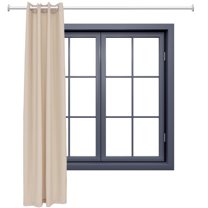 Sunnydaze Modern Beige Solid Light-Filtering Indoor or Outdoor Curtain, 52" x 96" (1 Panel)