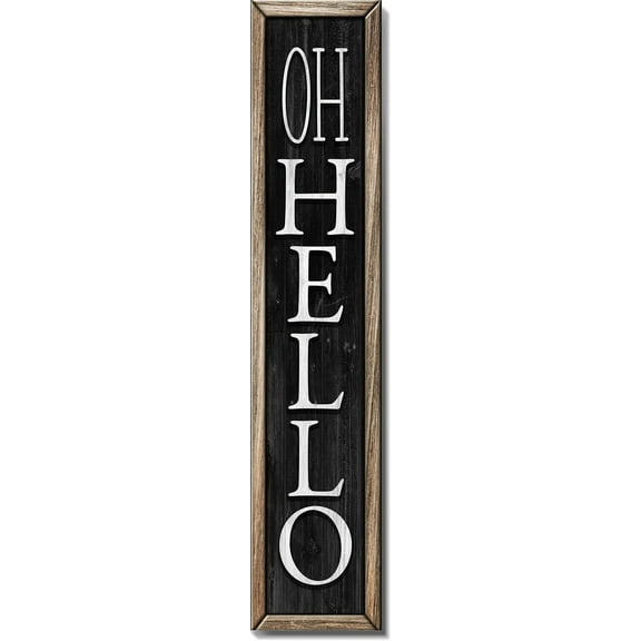 Spoontiques 18365 Oh Hello Porch Sign, 40-inch Tall