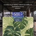 thumbnail image 3 of High Precision Body Weight Scale Smart Bathroom Scales with Large LCD Display(400lbs),Decorative for Bedroom-Green Monstera Leaves Seamless Pattern On Beige Background,, 3 of 4
